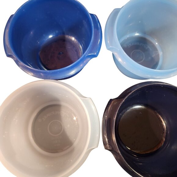 Set Of 4 Tupperware 2-Cup Mini Mix-N-Stor Bowls With Lids - Picture 3 of 3